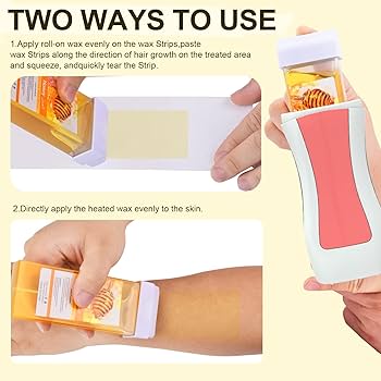 Professional Roll-On Wax Heater Machine & Wax Roller Kit for Full Body Hair Removal – Fast Heating, Painless, Long Lasting Smooth Skin, Salon Results at Home