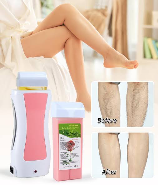 Professional Roll-On Wax Heater Machine & Wax Roller Kit for Full Body Hair Removal – Fast Heating, Painless, Long Lasting Smooth Skin, Salon Results at Home