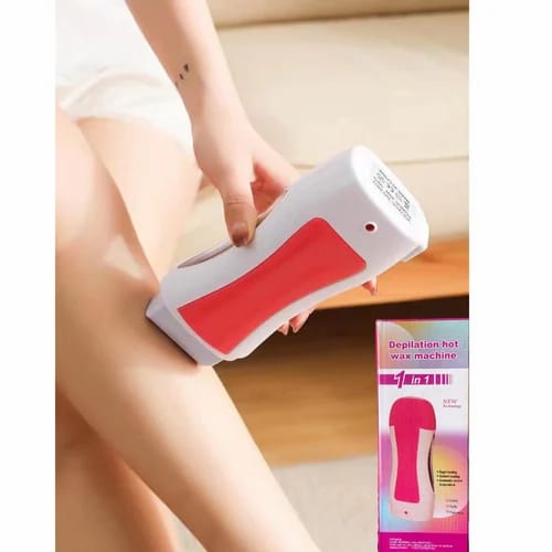 Professional Roll-On Wax Heater Machine & Wax Roller Kit for Full Body Hair Removal – Fast Heating, Painless, Long Lasting Smooth Skin, Salon Results at Home