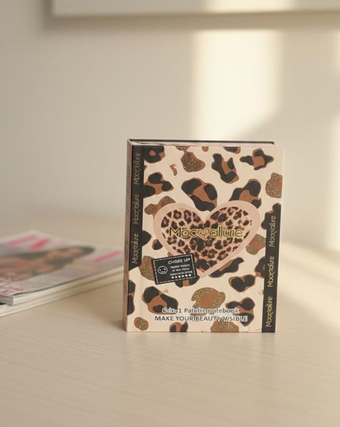 MacoAllure 6-in-1 Palette Notebook – All-in-One Eyes, Lips & Face Makeup Kit