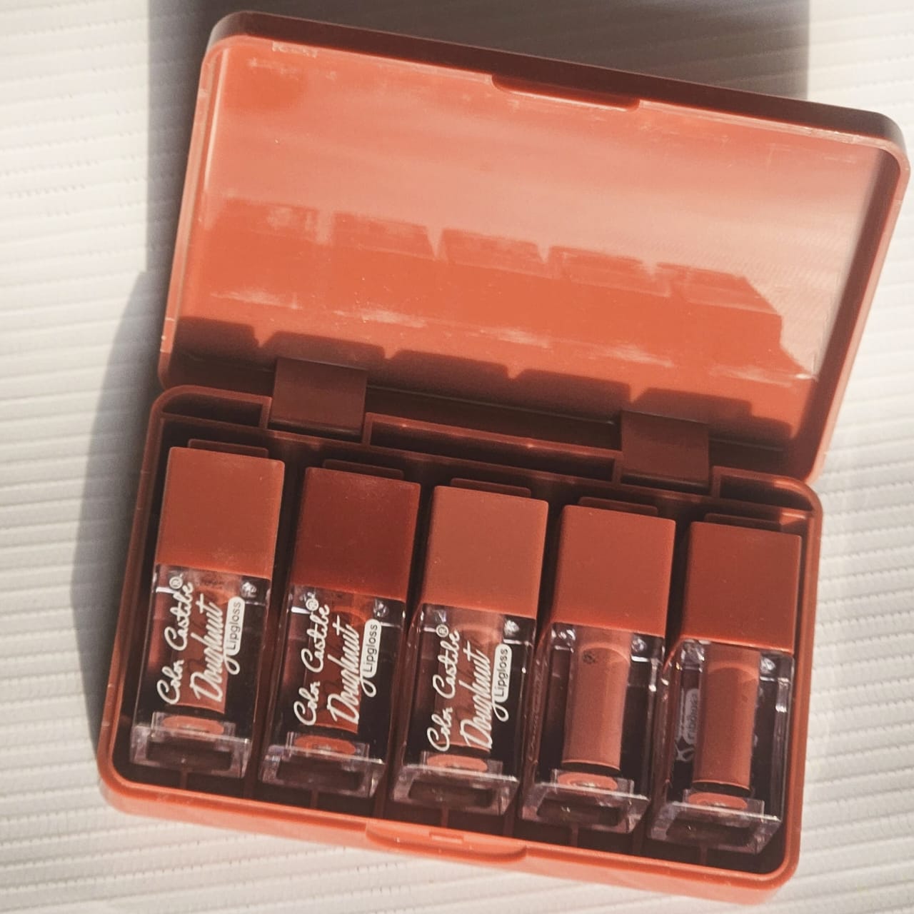 5-Color Lip Gloss Palette – High Shine, Smooth & Glossy Lips