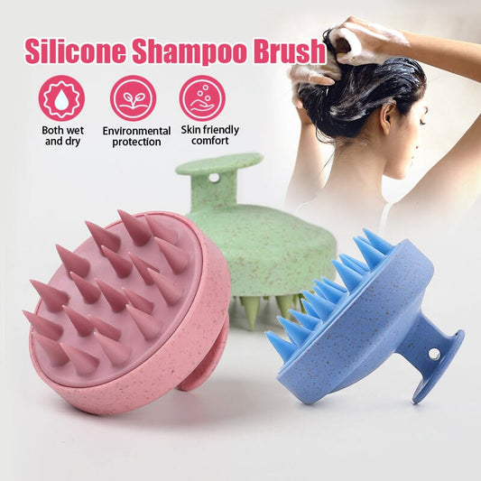 Silicone Scalp Massager Shampoo Brush for Hair Growth & Anti-Dandruff – Deep Scalp Cleaning, Relaxing Shower Massage, Improve Blood Circulation