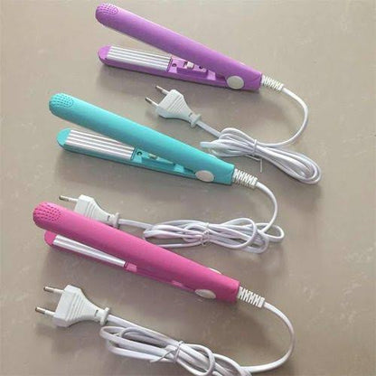 “Professional Mini Ceramic Hair Straightener | Portable Travel Flat Iron for Quick Smooth Styling”