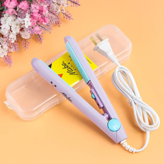 “Professional Mini Ceramic Hair Straightener | Portable Travel Flat Iron for Quick Smooth Styling”