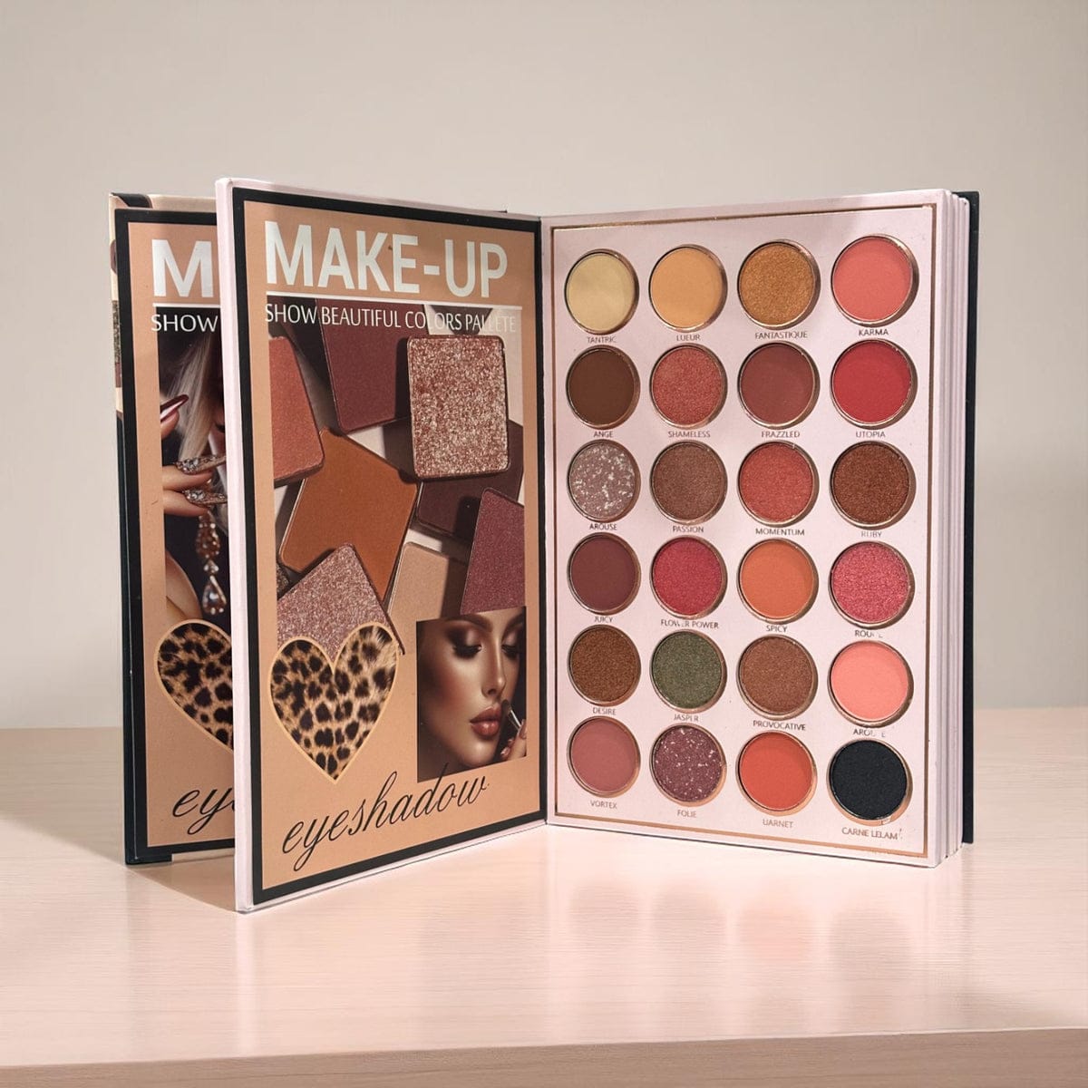 MacoAllure 6-in-1 Palette Notebook – All-in-One Eyes, Lips & Face Makeup Kit