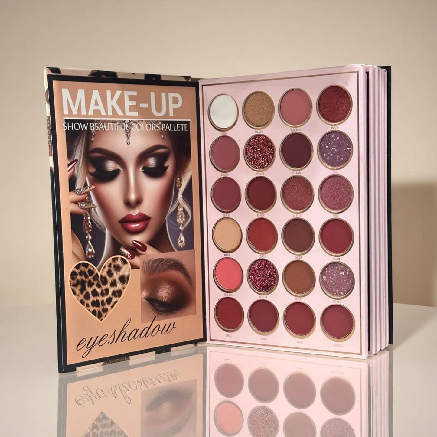 MacoAllure 6-in-1 Palette Notebook – All-in-One Eyes, Lips & Face Makeup Kit