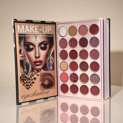 MacoAllure 6-in-1 Palette Notebook – All-in-One Eyes, Lips & Face Makeup Kit