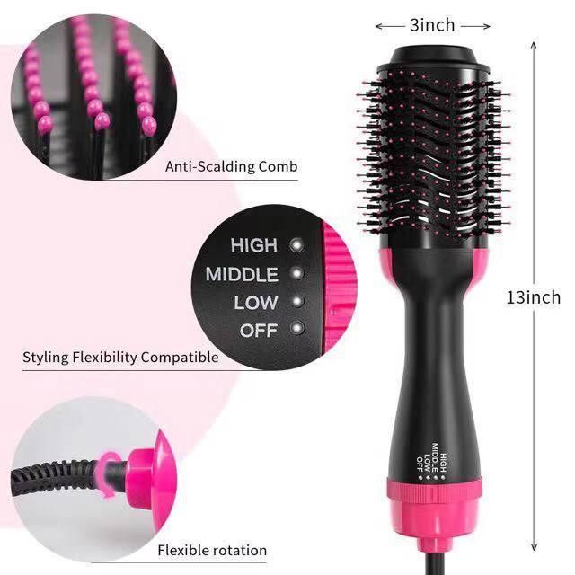 4-in-1 Hot Air Brush | Dryer, Straightener & Volumizer