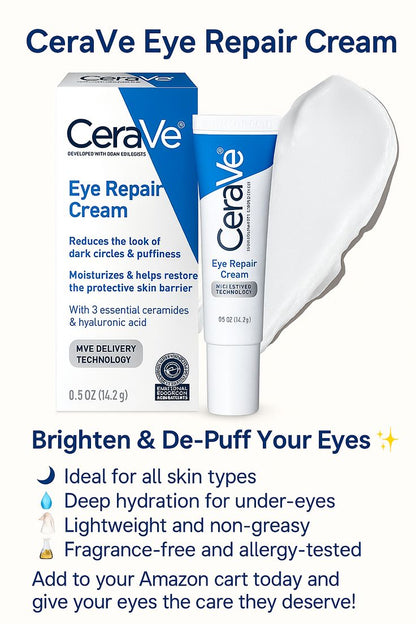 CeraVe Eye Repair Cream | Hydrating & Anti-Aging Eye Care
